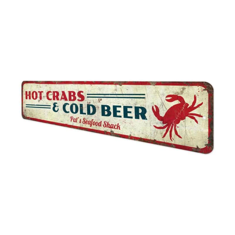 Hot-Crabs-Cold-Beer-Premium-Quality-Rustic-Metal-Sign-4