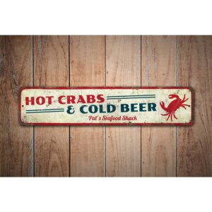 Hot-Crabs-Cold-Beer-Premium-Quality-Rustic-Metal-Sign-Images