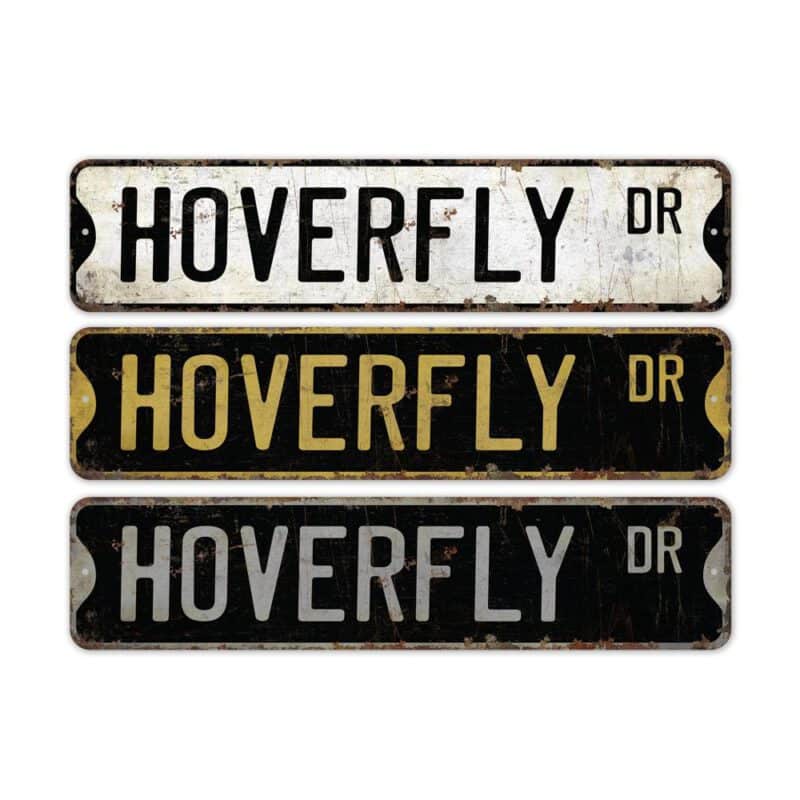 Hoverfly-Premium-Quality-Rustic-Metal-Sign-2