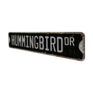 Hummingbird-Premium-Quality-Rustic-Metal-Sign-1