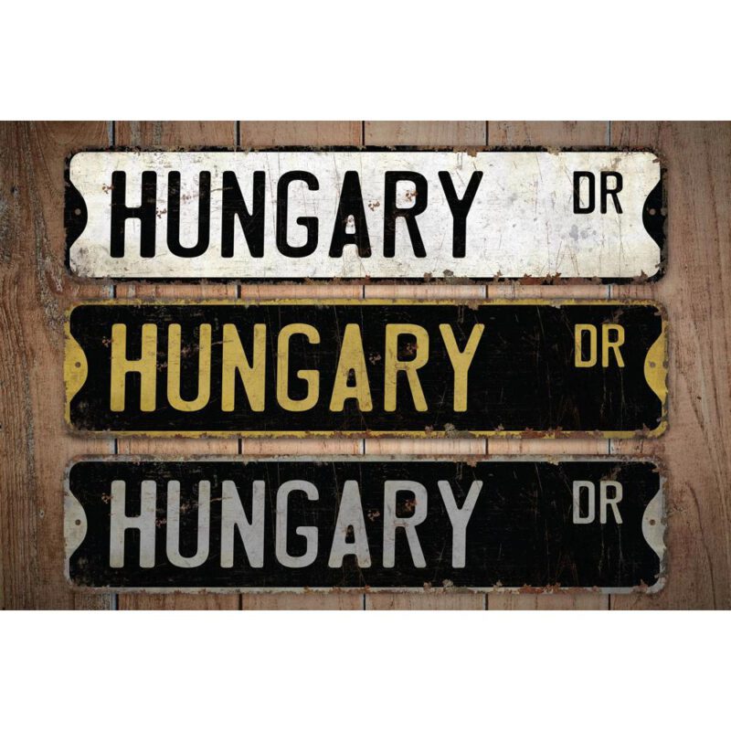 Hungary-Premium-Quality-Rustic-Metal-Sign-Images