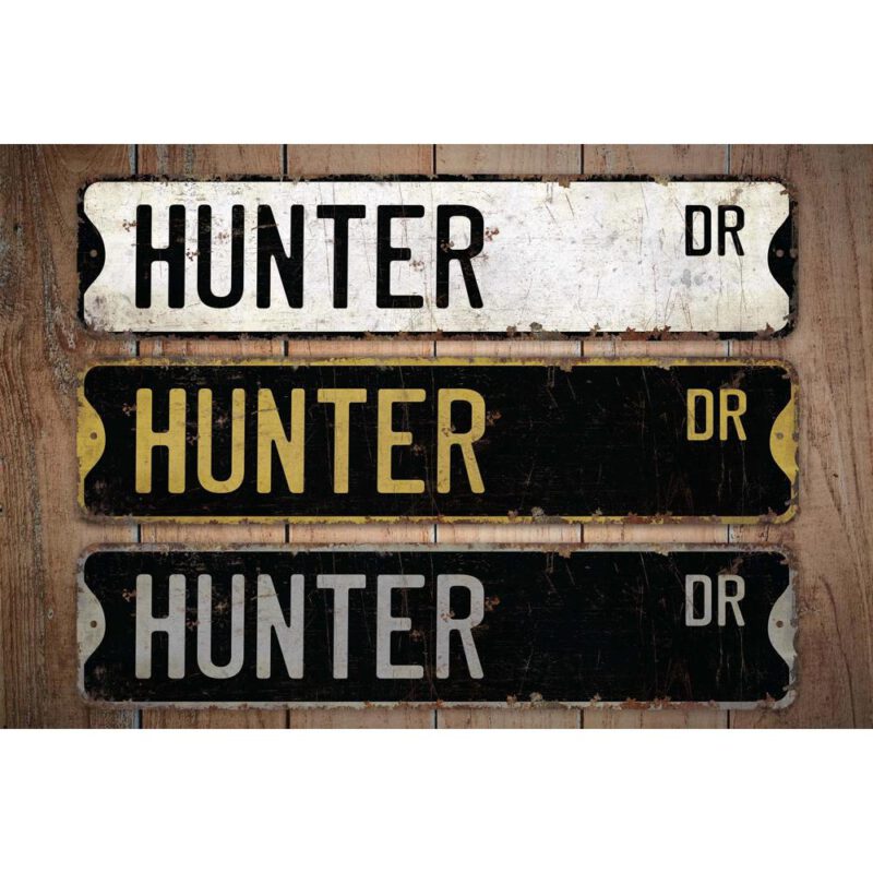 Hunter-Name-Sign-Premium-Quality-Rustic-Metal-Sign-Images