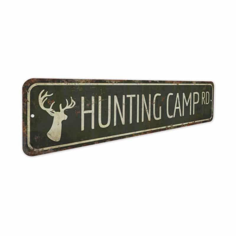 Hunting-Camp-Road-Sign-Premium-Quality-Rustic-Metal-Sign-3