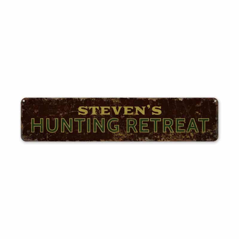 Hunting-Retreat-Premium-Quality-Rustic-Metal-Sign-2-1