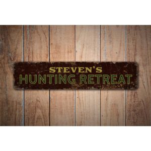 Hunting-Retreat-Premium-Quality-Rustic-Metal-Sign-Images-1