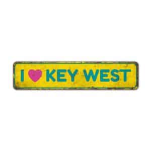 I-Love-Key-West-Premium-Quality-Rustic-Metal-Sign-2