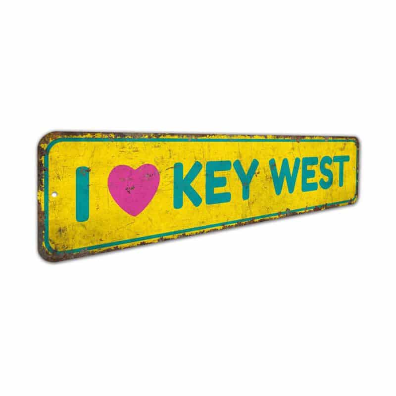 I-Love-Key-West-Premium-Quality-Rustic-Metal-Sign-3