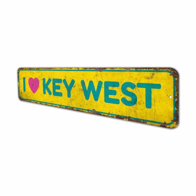 I-Love-Key-West-Premium-Quality-Rustic-Metal-Sign-4