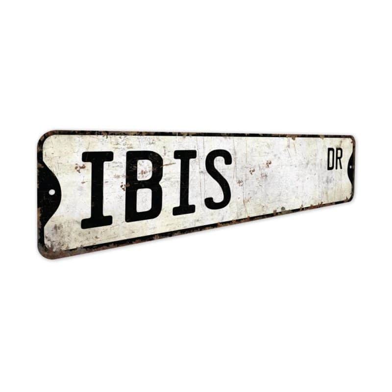 Ibis-Premium-Quality-Rustic-Metal-Sign-3