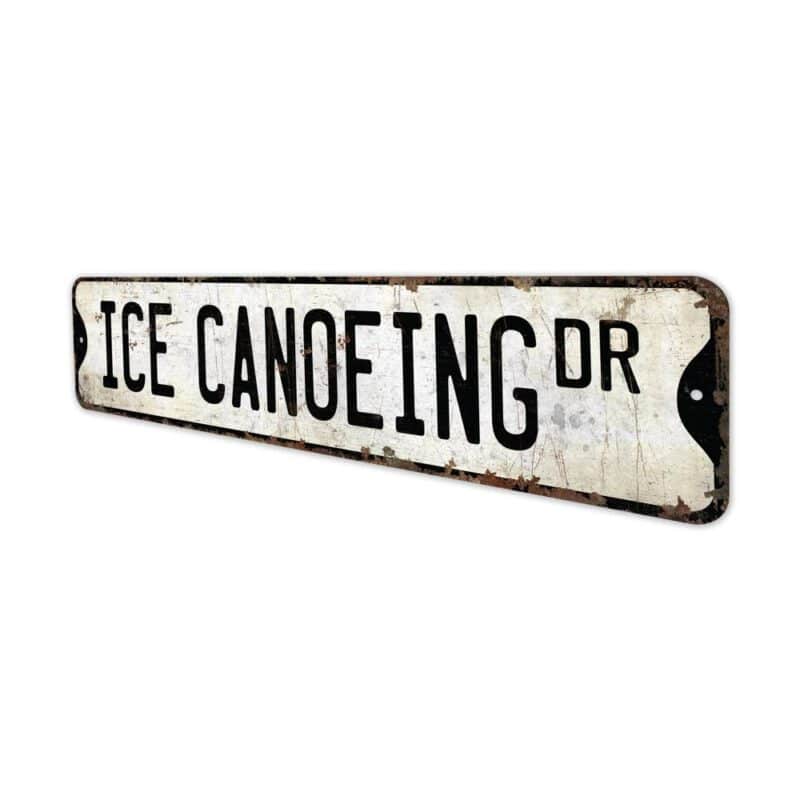 Ice-Canoeing-Premium-Quality-Rustic-Metal-Sign-4