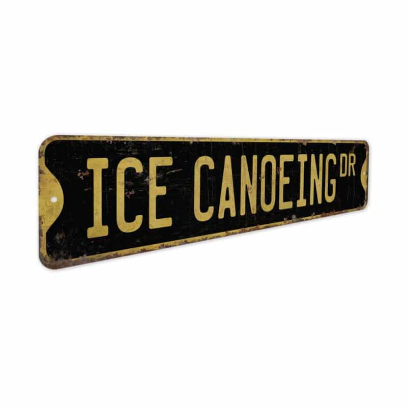 Ice-Canoeing-Premium-Quality-Rustic-Metal-Sign-5