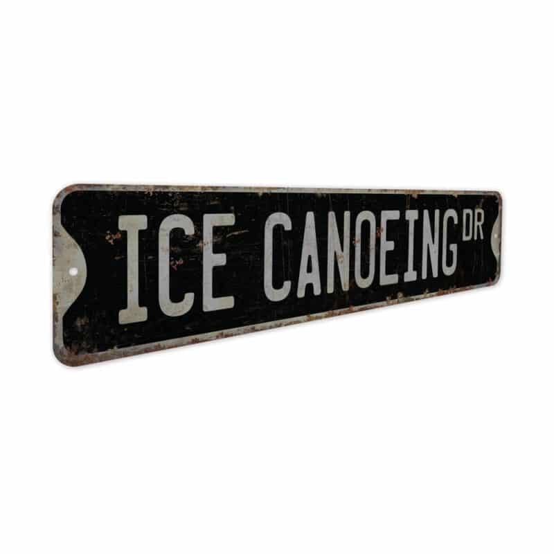 Ice-Canoeing-Premium-Quality-Rustic-Metal-Sign-7