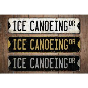 Ice-Canoeing-Premium-Quality-Rustic-Metal-Sign-Images