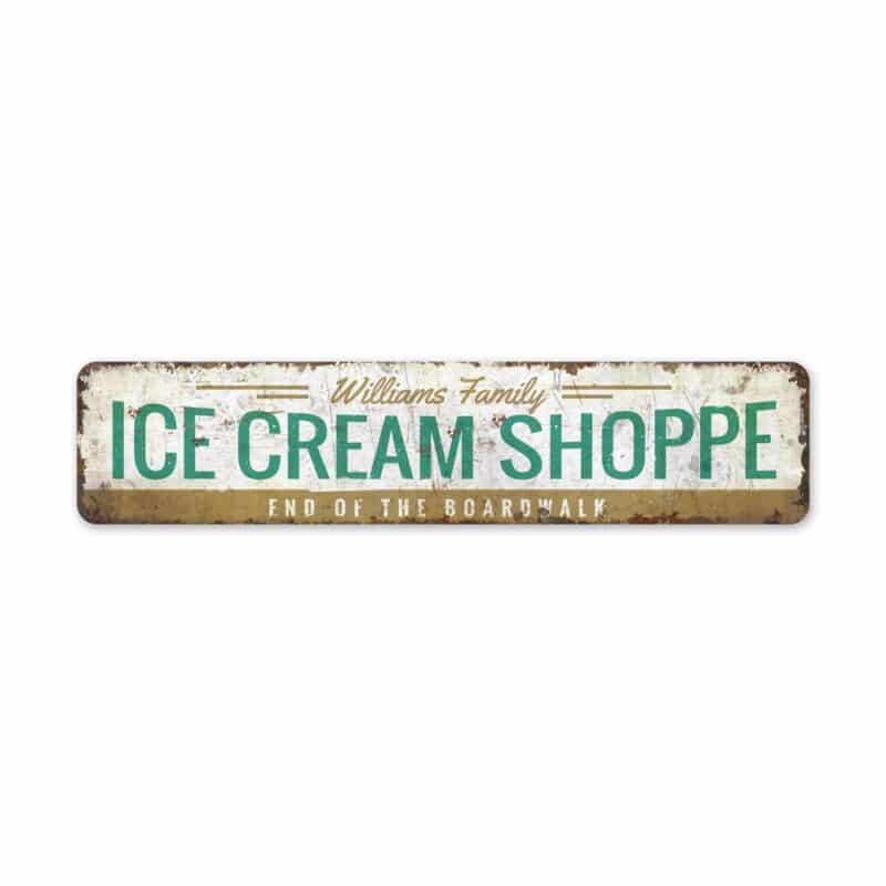 Ice-Cream-Shoppe-Sign-Premium-Quality-Rustic-Metal-Sign-2