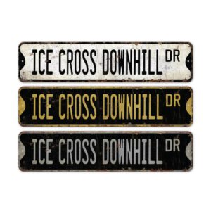 Ice-Cross-Downhill-Premium-Quality-Rustic-Metal-Sign-2