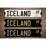 Iceland-Premium-Quality-Rustic-Metal-Sign-Images