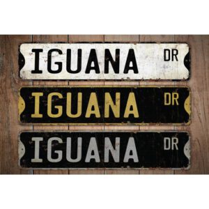 Iguana-Premium-Quality-Rustic-Metal-Sign-Images