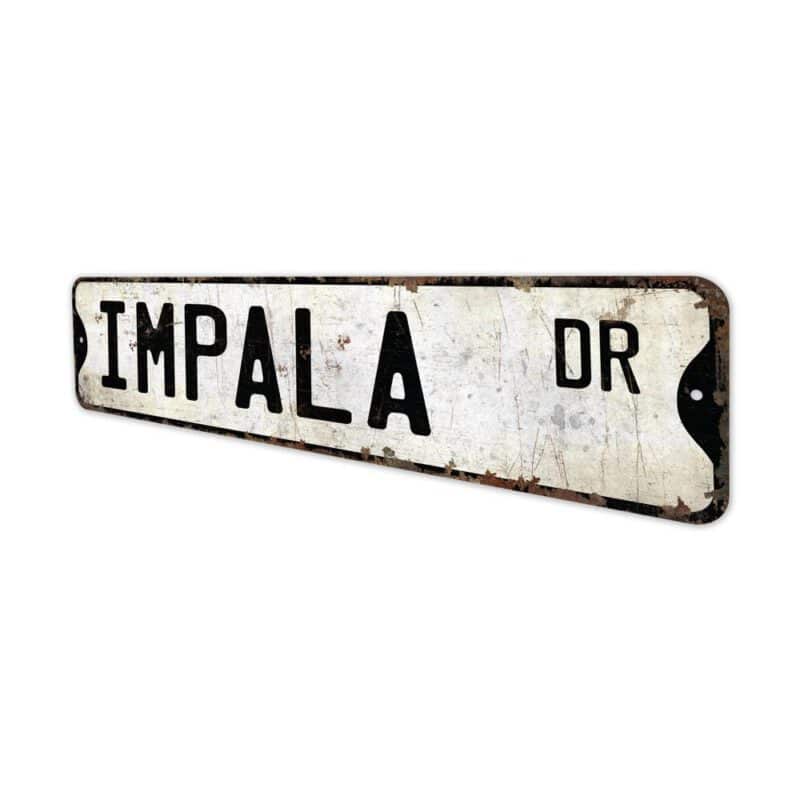 Impala-Premium-Quality-Rustic-Metal-Sign-4