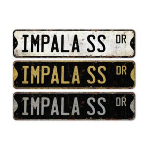 Impala-SS-Premium-Quality-Rustic-Metal-Sign-2