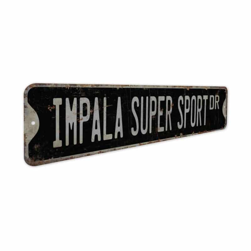 Impala-Super-Sport-Premium-Quality-Rustic-Metal-Sign-7