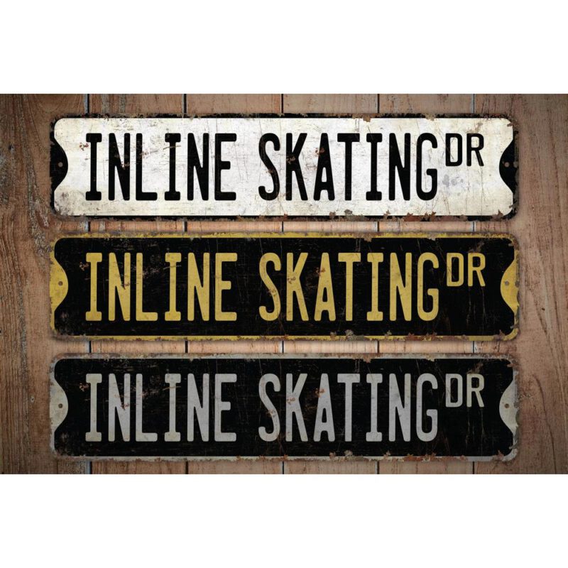 Inline-Skating-Premium-Quality-Rustic-Metal-Sign-Images