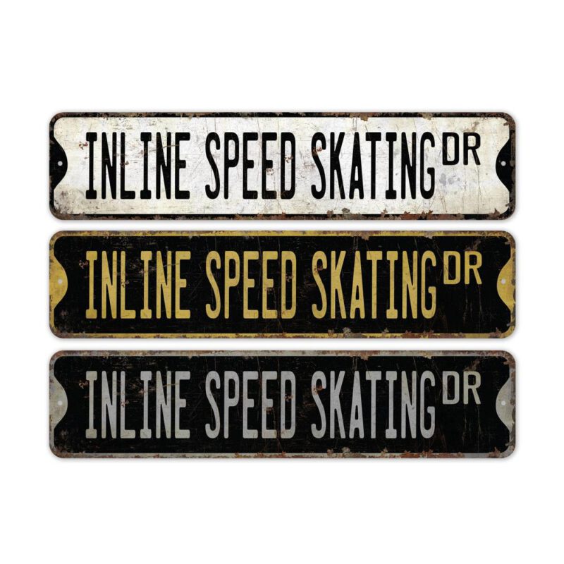 Inline-Speed-Skating-Premium-Quality-Rustic-Metal-Sign-2