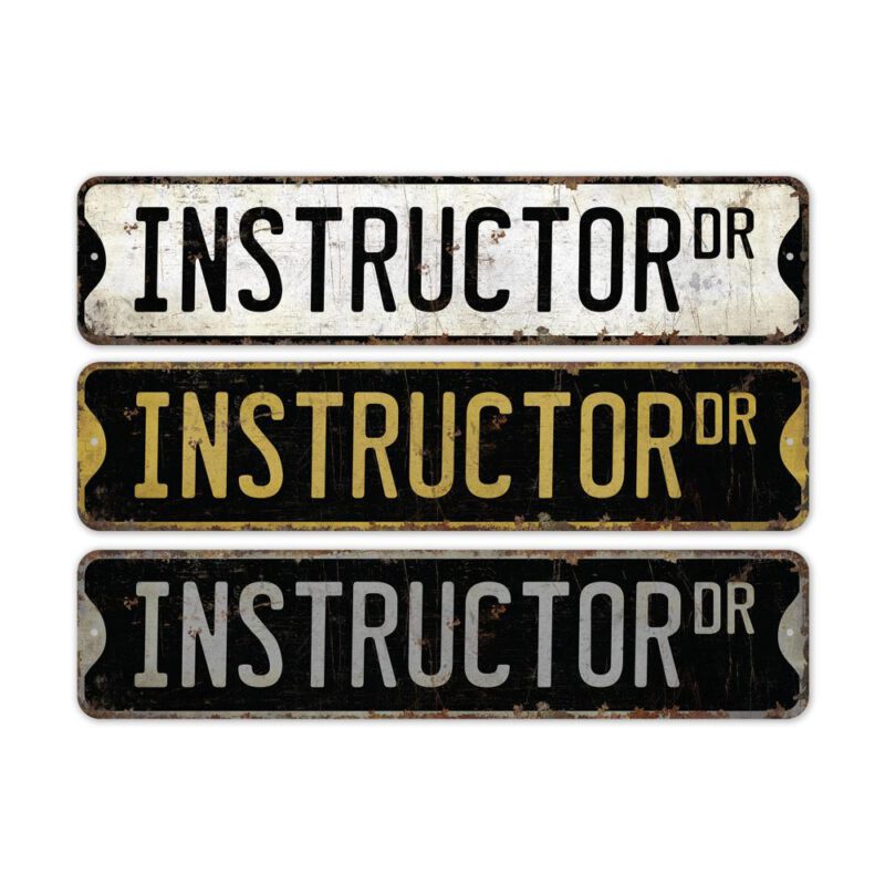 Instructor-Premium-Quality-Rustic-Metal-Sign-2