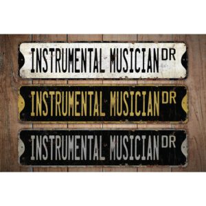 Instrumental-Musician-Premium-Quality-Rustic-Metal-Sign-Images