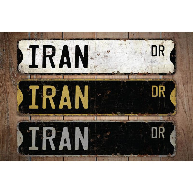 Iran-Premium-Quality-Rustic-Metal-Sign-Images