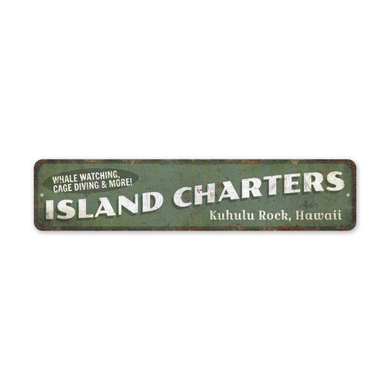 Island-Charters-Sign-Premium-Quality-Rustic-Metal-Sign-2