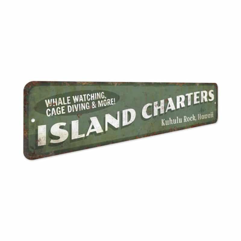 Island-Charters-Sign-Premium-Quality-Rustic-Metal-Sign-3