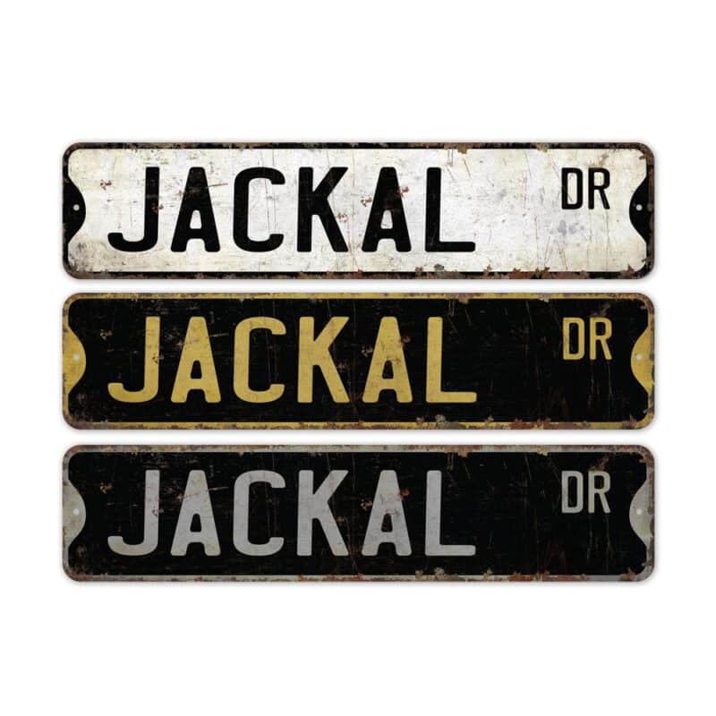 Jackal-Premium-Quality-Rustic-Metal-Sign-2