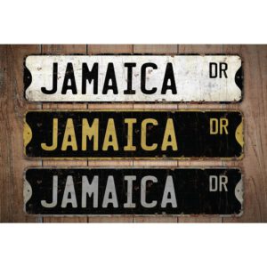 Jamaica-Premium-Quality-Rustic-Metal-Sign-Images