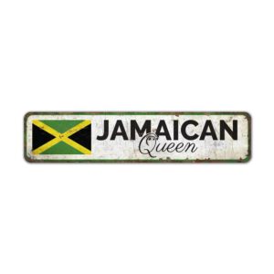 Jamaica-Queen-Sign-Premium-Quality-Rustic-Metal-Sign-2