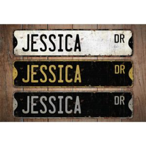 Jessica-Name-Sign-Premium-Quality-Rustic-Metal-Sign-Images