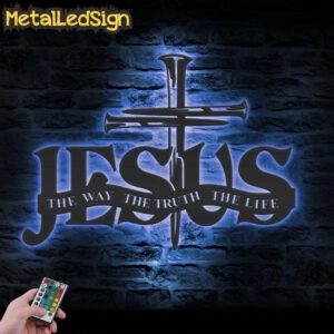 Jesus-The-Way-The-Truth-The-Life-Metal-Wall-Art-LED-Light-3.jpg