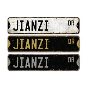 Jianzi-Premium-Quality-Rustic-Metal-Sign-2