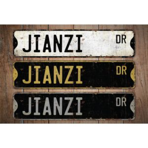 Jianzi-Premium-Quality-Rustic-Metal-Sign-Images