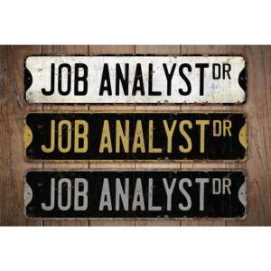 Job-Analyst-Premium-Quality-Rustic-Metal-Sign-Images