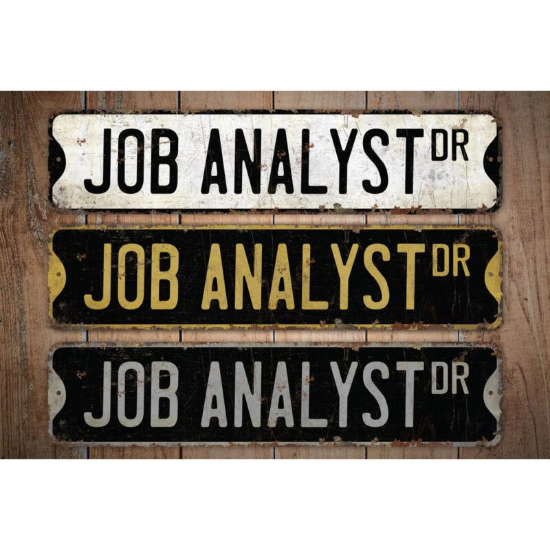 Job-Analyst-Premium-Quality-Rustic-Metal-Sign-Images