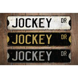 Jockey-Premium-Quality-Rustic-Metal-Sign-Images