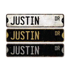 Justin-Name-Sign-Premium-Quality-Rustic-Metal-Sign-2