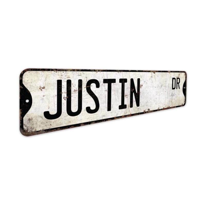 Justin-Name-Sign-Premium-Quality-Rustic-Metal-Sign-3