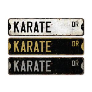 Karate-Sign-Premium-Quality-Rustic-Metal-Sign-2