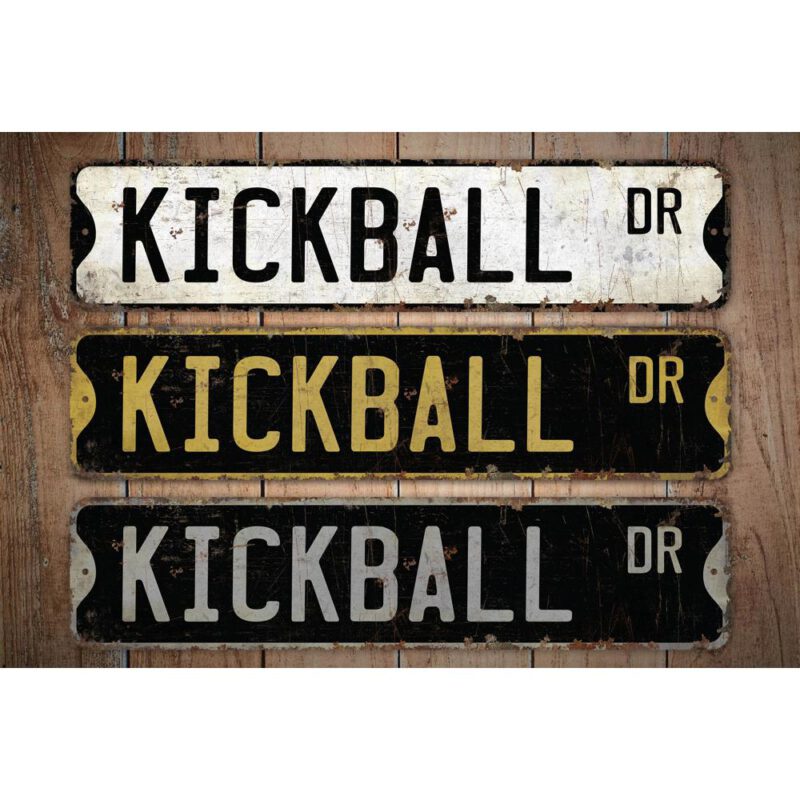 Kickball-Premium-Quality-Rustic-Metal-Sign-Images