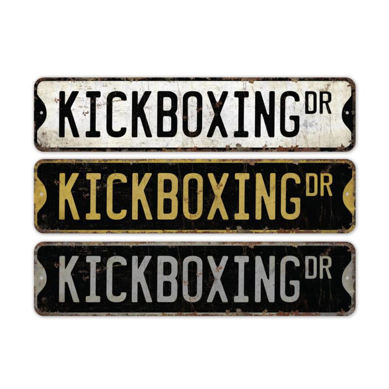 Kickboxing-Sign-Premium-Quality-Rustic-Metal-Sign-2