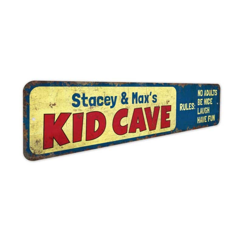 Kids-Cave-Premium-Quality-Rustic-Metal-Sign-3