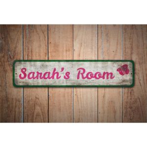 Kids-Room-Butterfly-Sign-Premium-Quality-Rustic-Metal-Sign-Images