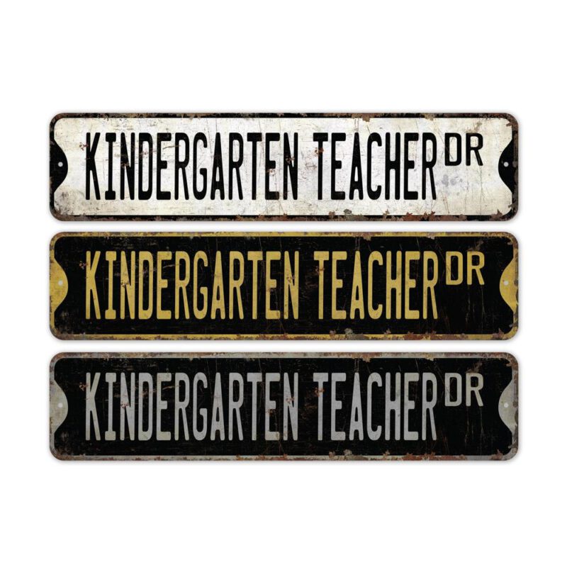 Kindergarten-Teacher-Premium-Quality-Rustic-Metal-Sign-2