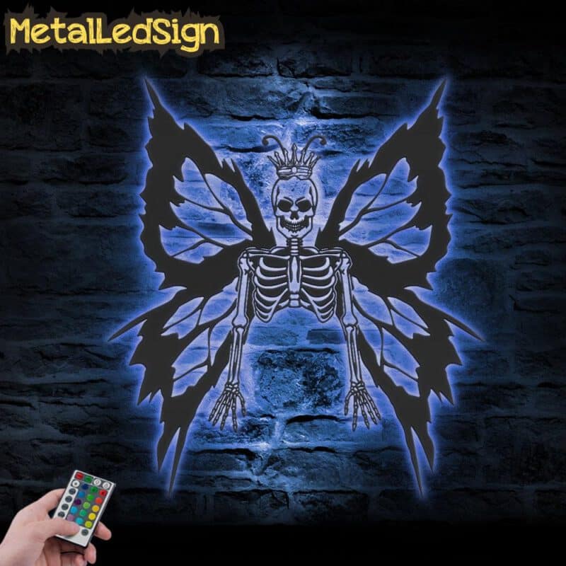 King-Butterfly-Skull-Metal-Wall-Art-with-LED-Light-3.jpg